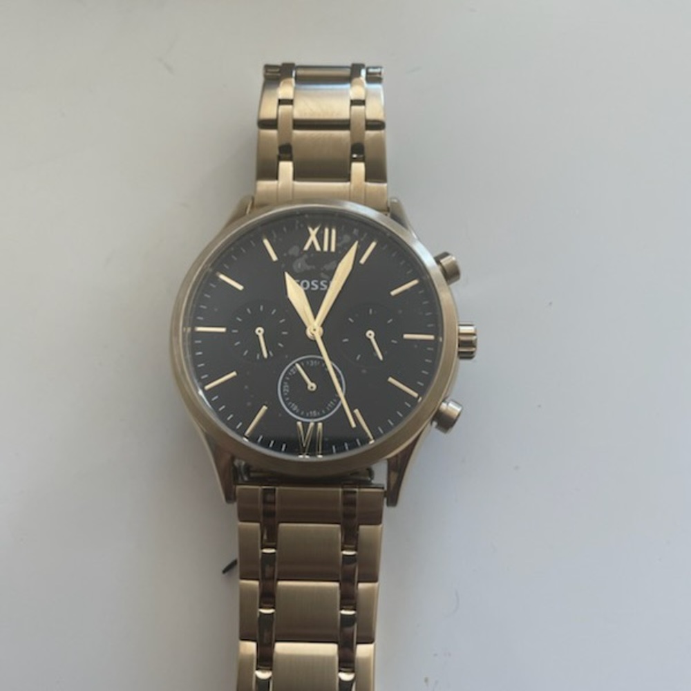 Fossil-Fenmore Midsize Multifunction Gold-Tone Stainless Steel Watch